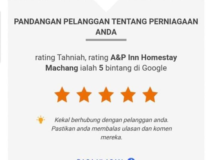 A&P Inn Homestay Machang Экстерьер фото